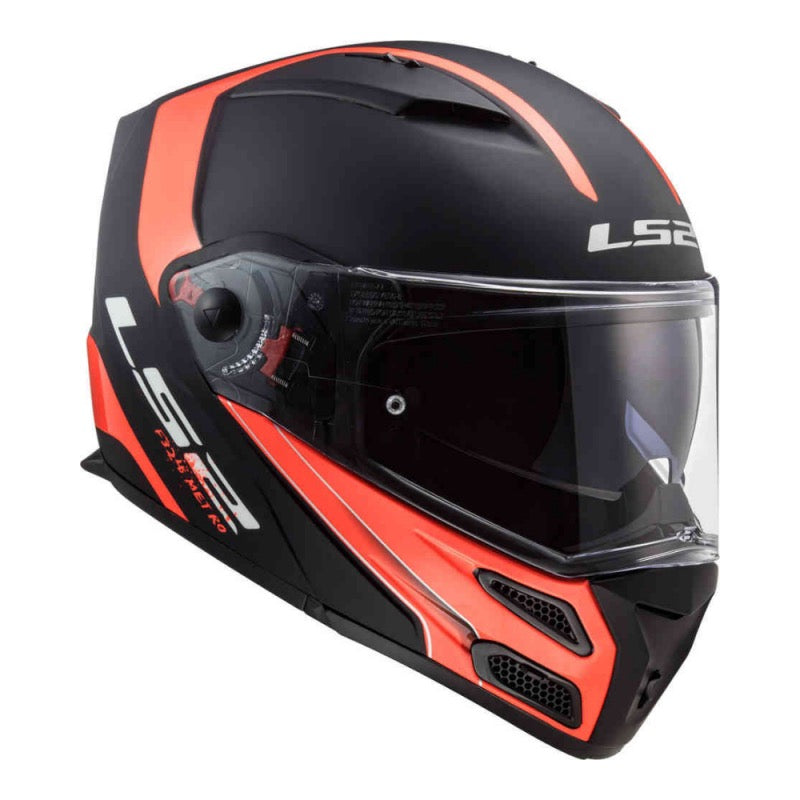 LS2 METRO EVO FF324 P/J RAPID NEGRO NARANJA FLÚOR