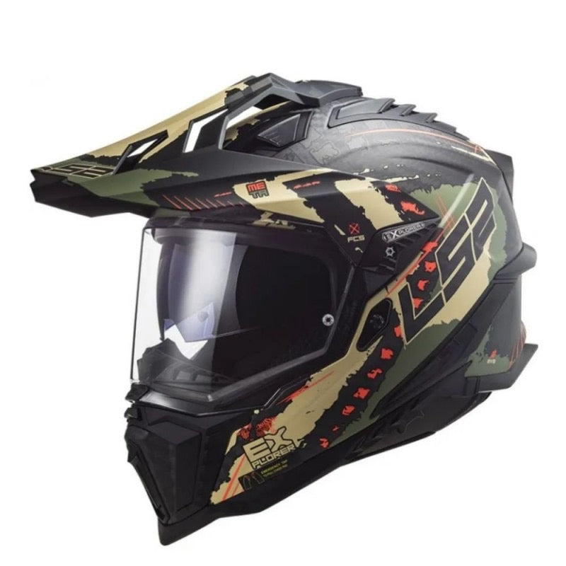 LS2 MX701 EXPLORER C EXTEND VERDE MILITAR MATE