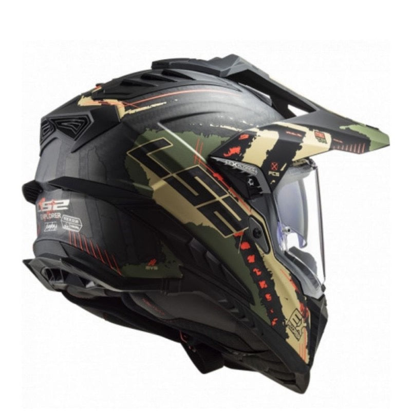 LS2 MX701 EXPLORER C EXTEND VERDE MILITAR MATE