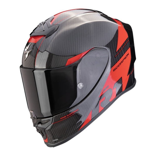 SCORPION EXO-R1 EVO CARBON AIR RALLY NEGRO / ROJO