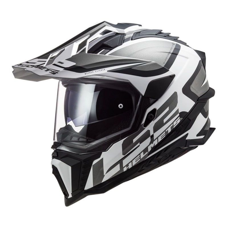 LS2 MX701 EXPLORER ALTER NEGRO MATE / BLANCO