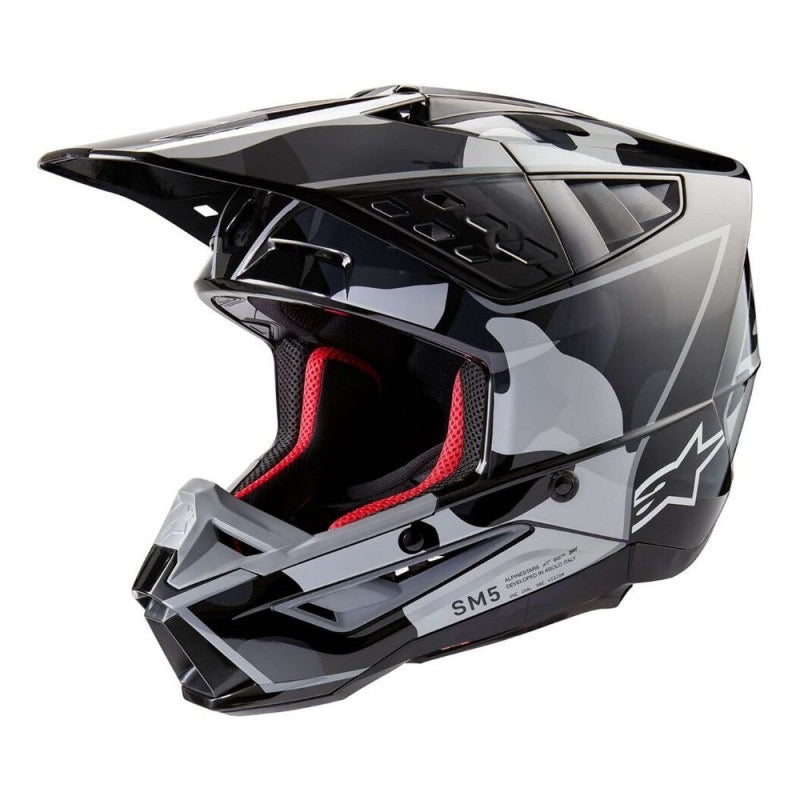 ALPINESTARS S-M5 ROVER 2 NEGRO / PLATA BRILLANTE