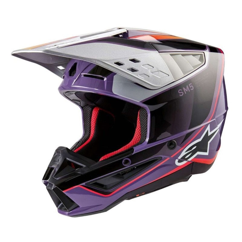 ALPINESTARS S-M5 SAIL VIOLETA / NEGRO / PLATA BRILLANTE