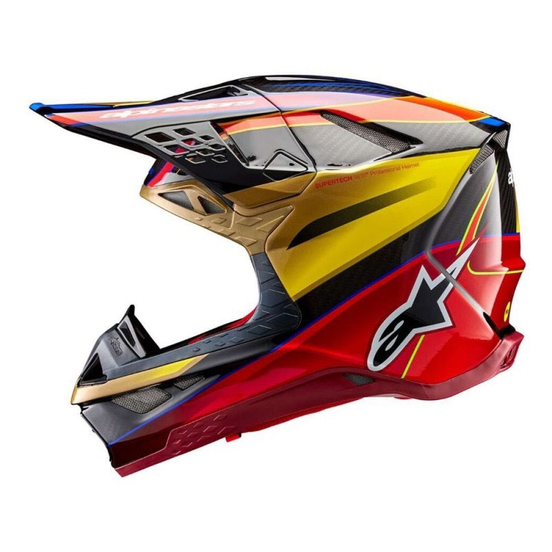 ALPINESTARS SUPERTECH S-M10 ERA DORADO / AMARILLO / ROJO RIO BRILLANTE