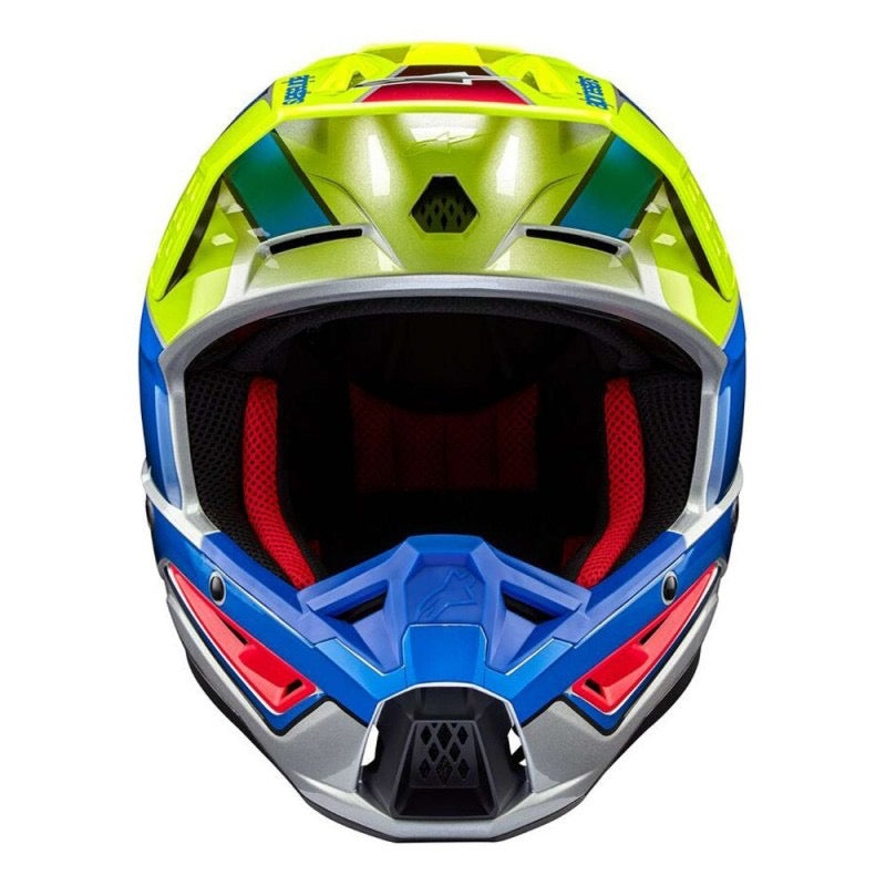 ALPINESTARS S-M5 SAIL AMARILLO FLUO / ENAMEL AZUL / PLATA BRILLANTE