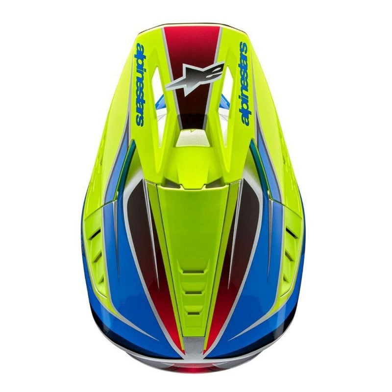 ALPINESTARS S-M5 SAIL AMARILLO FLUO / ENAMEL AZUL / PLATA BRILLANTE