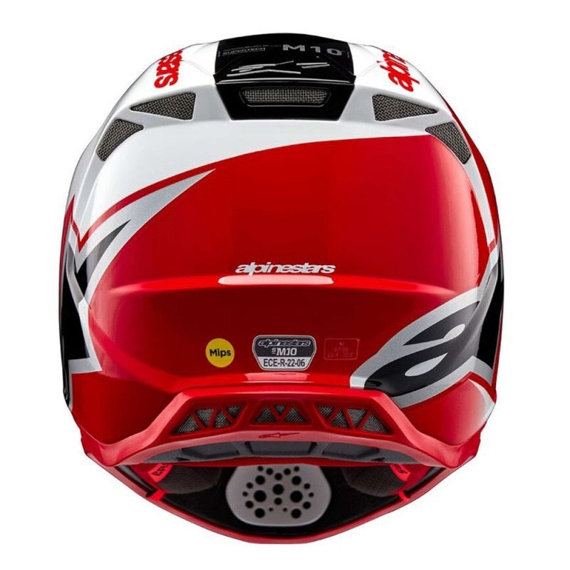 ALPINESTARS SUPERTECH S-M10 UNITE ROJO / BLANCO BRILLANTE