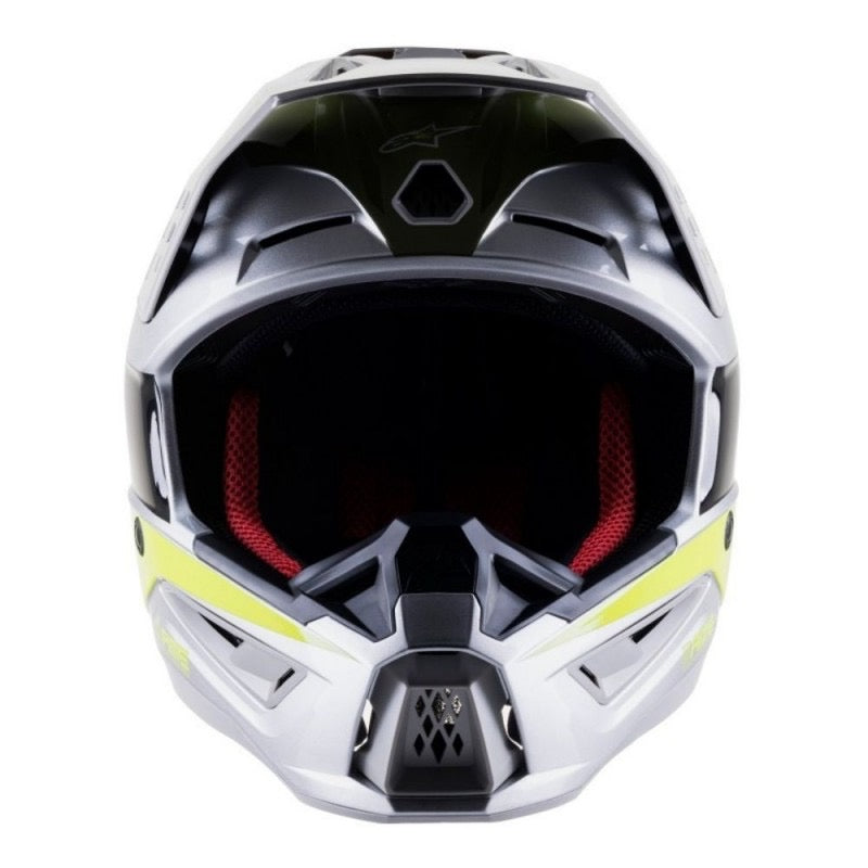 ALPINESTARS S - M5 BOND ECE GRIS / AMARILLO FLUO / MILITAR VERDE BRILLANTE