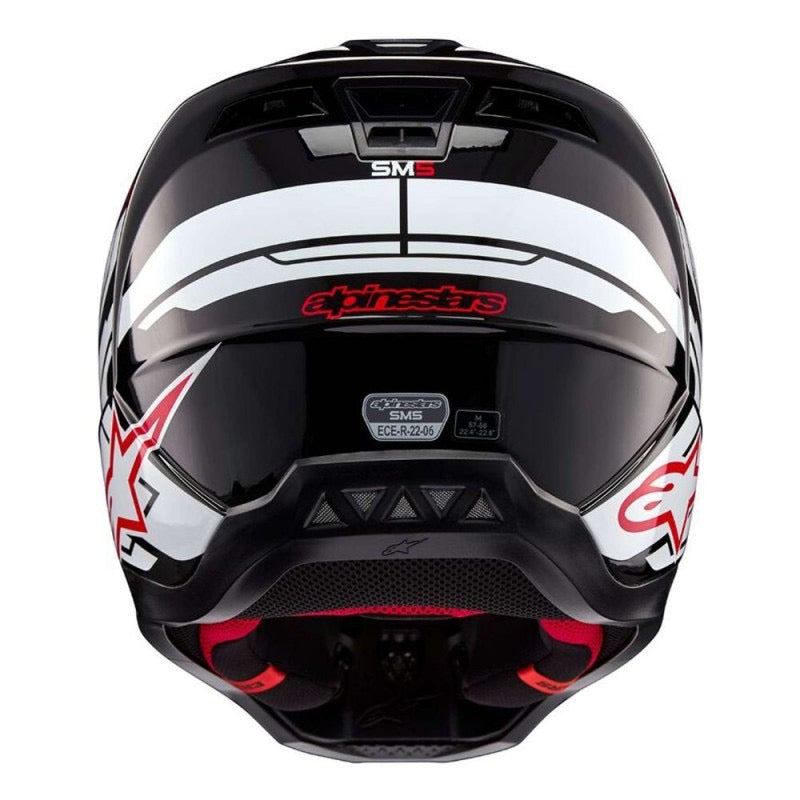 ALPINESTARS S-M5 ACTION 2 NEGRO / BLANCO / ROJO BRILLANTE