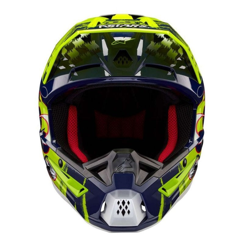 ALPINESTARS S-M5 RASH NIGHT NAVY / AMARILLO FLUO BRILLANTE