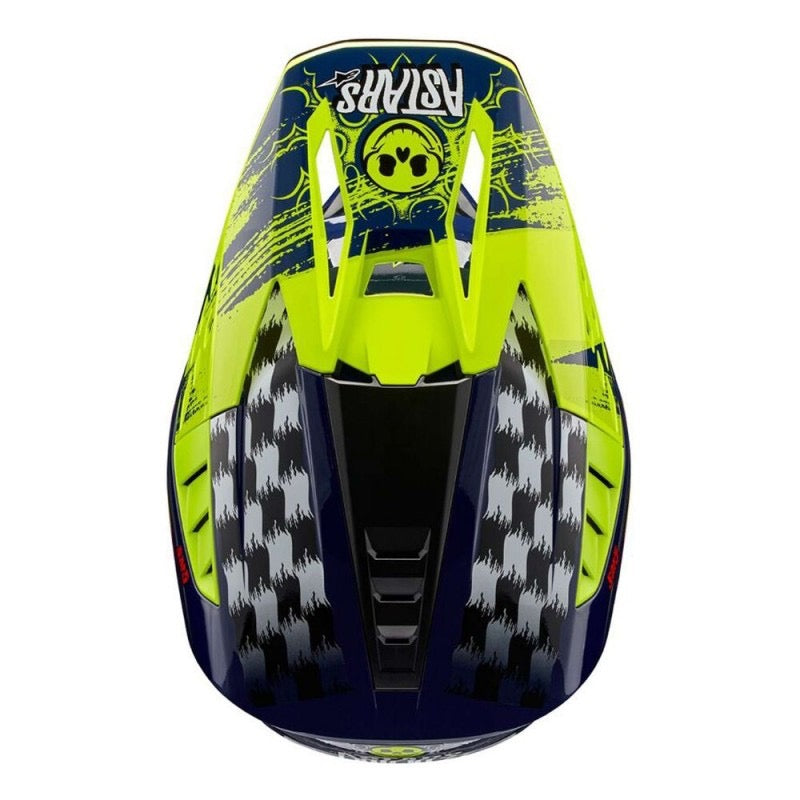 ALPINESTARS S-M5 RASH NIGHT NAVY / AMARILLO FLUO BRILLANTE