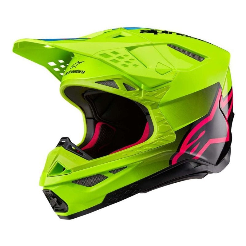 ALPINESTARS SUPERTECH S-M10 UNITE AMARILLO FLUO / NEGRO / DIVA ROSA BRILLANTE