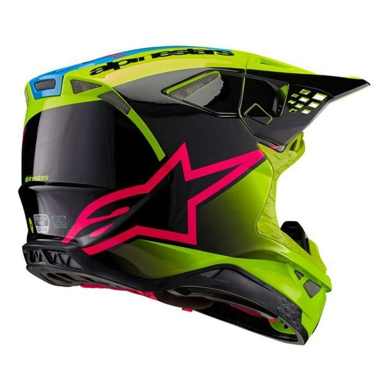 ALPINESTARS SUPERTECH S-M10 UNITE AMARILLO FLUO / NEGRO / DIVA ROSA BRILLANTE