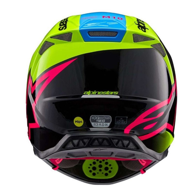 ALPINESTARS SUPERTECH S-M10 UNITE AMARILLO FLUO / NEGRO / DIVA ROSA BRILLANTE