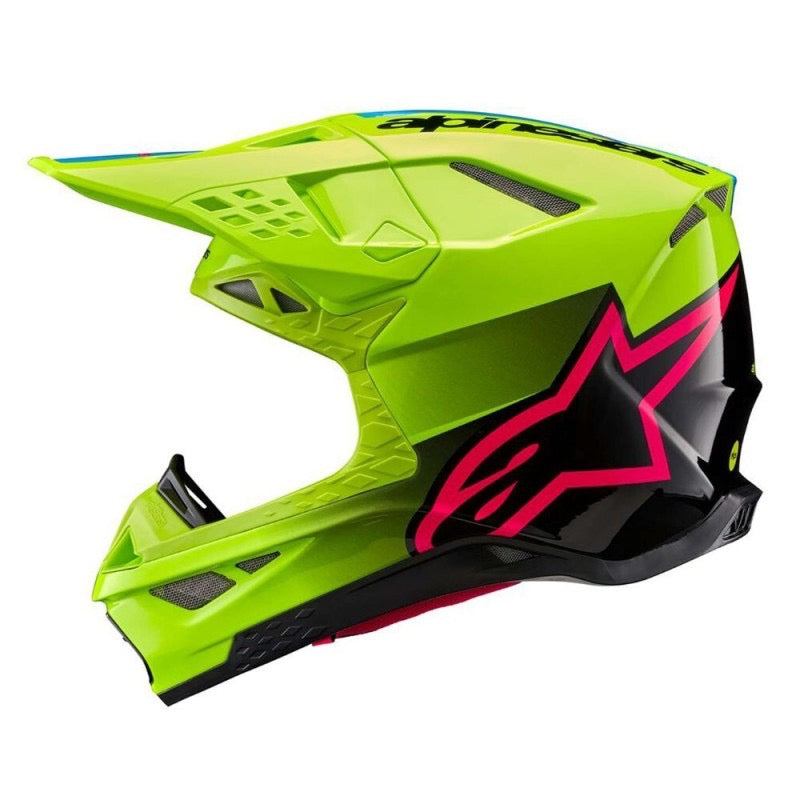 ALPINESTARS SUPERTECH S-M10 UNITE AMARILLO FLUO / NEGRO / DIVA ROSA BRILLANTE