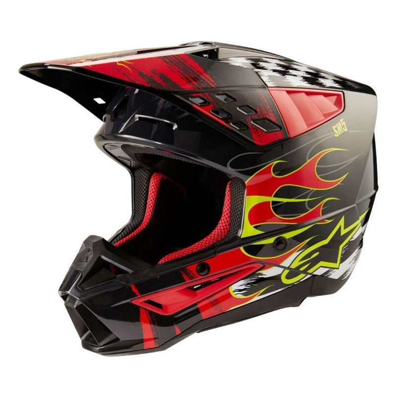 ALPINESTARS S-M5 RASH GRIS OSCURO / ROJO BRILLANTE