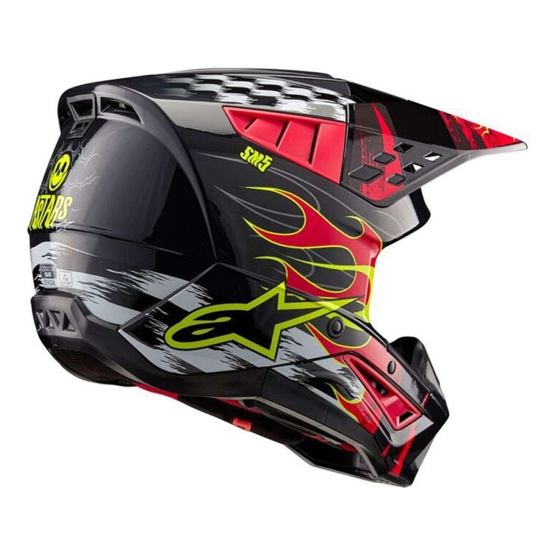 ALPINESTARS S-M5 RASH GRIS OSCURO / ROJO BRILLANTE