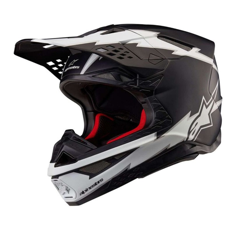 ALPINESTARS SUPERTECH S-M10 AMPRESS NEGRO / BLANCO MATE