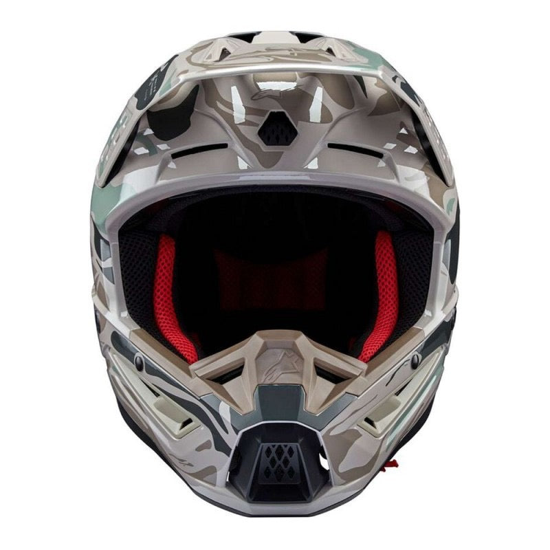 ALPINESTARS S-M5 MINERAL WARM GRIS / CELADON VERDE BRILLANTE