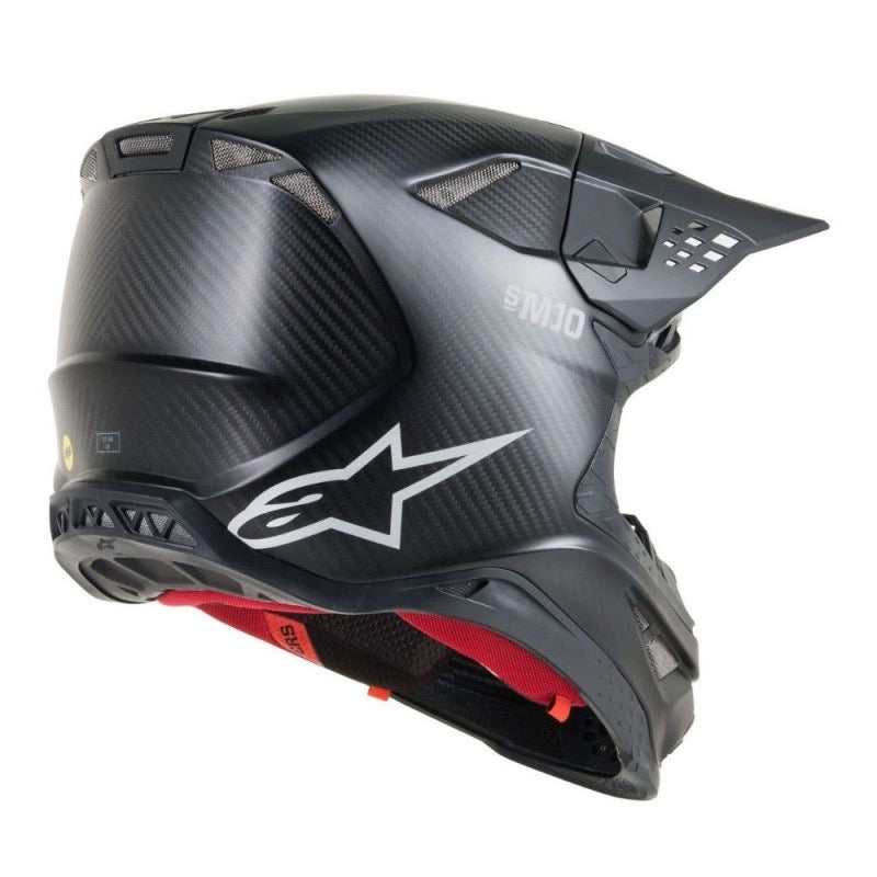 ALPINESTARS SUPERTECH S M10 SOLIDO ECE NEGRO MATE CARBONO