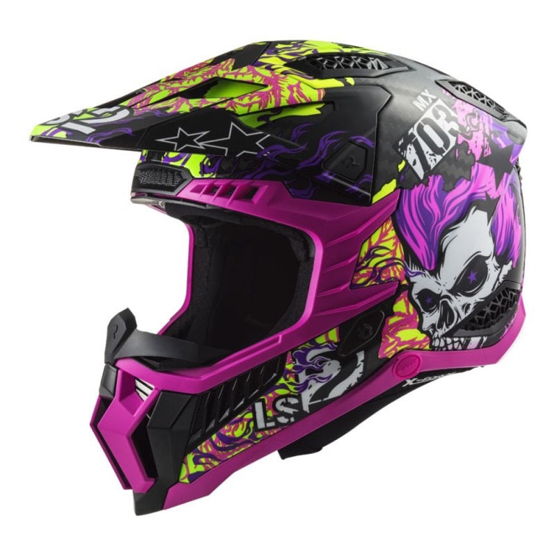 LS2 MX703 C X-FORCE FIRESKULL VIOLETA