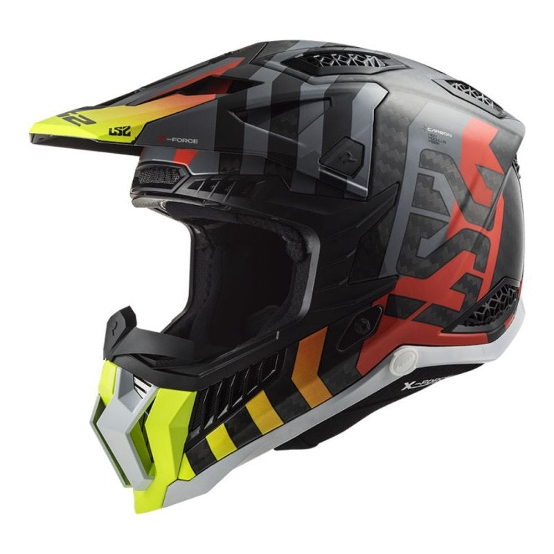 LS2 MX703 C X-FORCE BARRIER H-V AMARILLO / ROJO