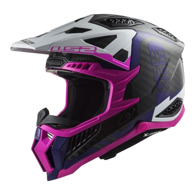 LS2 MX703 C X-FORCE VICTORY ROSA FLUOR / VIOLETA