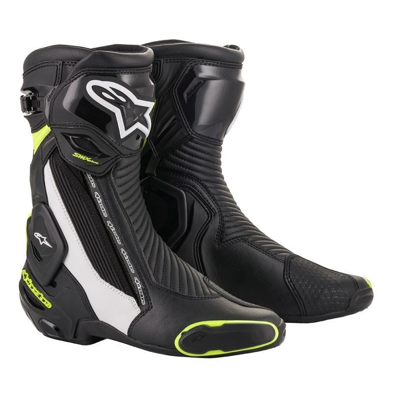 ALPINESTARS SMX PLUS V2 NEGRO / BLANCO / AMARILLO FLÚOR