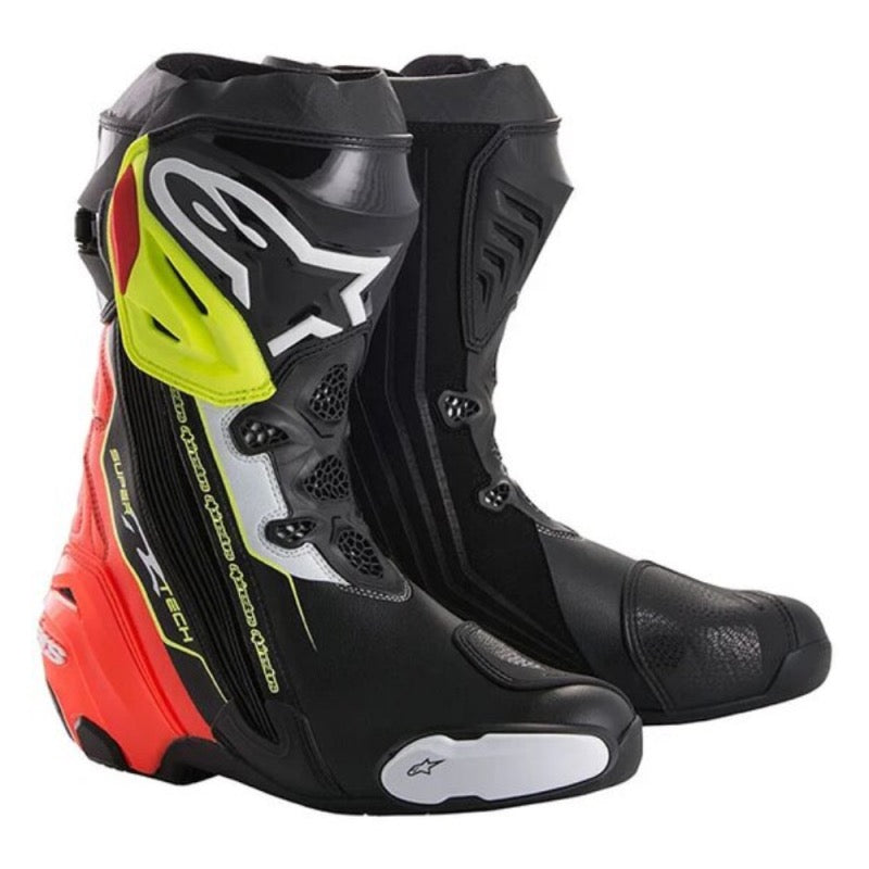 ALPINESTARS SUPERTECH R NEGRO / BLANCO / ROJO FLUOR / AMARILLO FLUOR