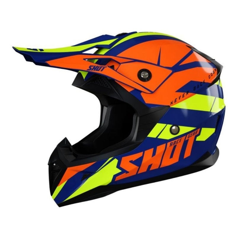 SHOT PULSE REVENGE GLOSSY NAVY / NARANJA / NEON / AMARILLO