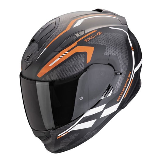 SCORPION EXO-491 KRIPTA NEGRO MATE / NARANJA / BLANCO