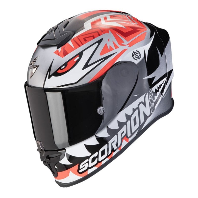 SCORPION EXO-R1 EVO AIR ZACCONE REPLICA PLATA / NEGRO / ROJO