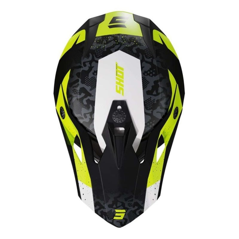 SHOT PULSE AIRFIT NEGRO / BLANCO / AMARILLO NEÓN BRILLANTE