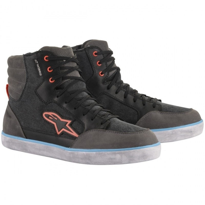 ALPINESTARS J-6 CANVAS WATERPROOF NEGRO / ANTRACITA / AZUL CLARO