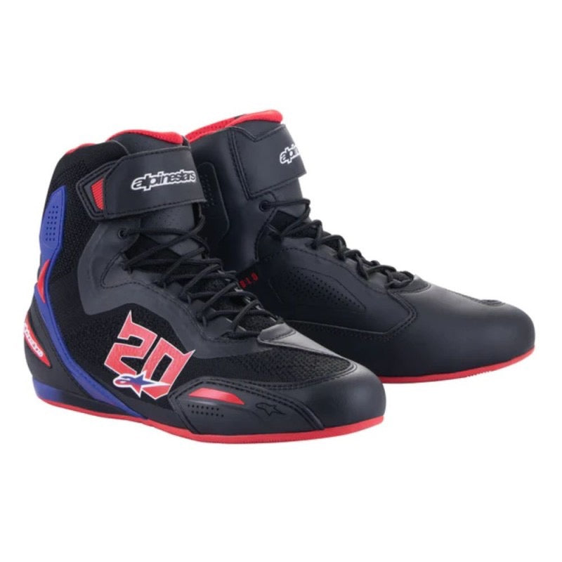 ALPINESTARS FASTER-3 RIDEKNIT NEGRO / ROJO BRILLANTE / AZUL