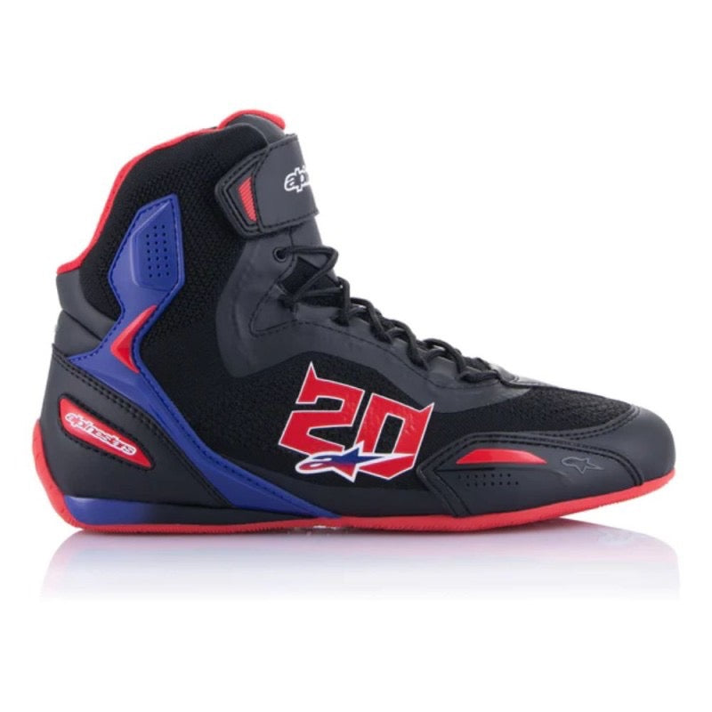 ALPINESTARS FASTER-3 RIDEKNIT NEGRO / ROJO BRILLANTE / AZUL