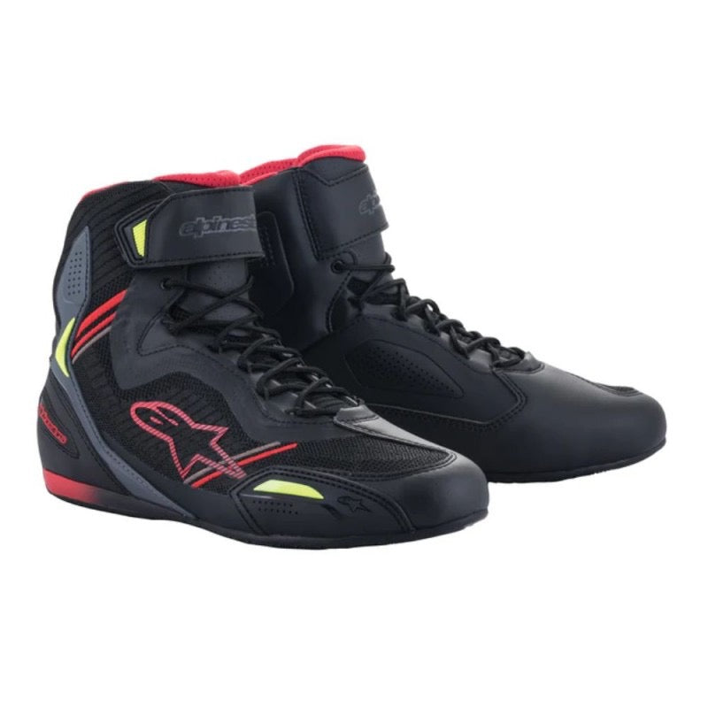 ALPINESTARS FASTER-3 RIDEKNIT NEGRO / ROJO / AMARILLO FLUOR