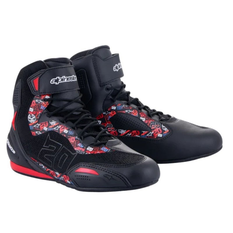 ALPINESTARS FASTER-3 RIDEKNIT NEGRO / ROJO BRILLANTE