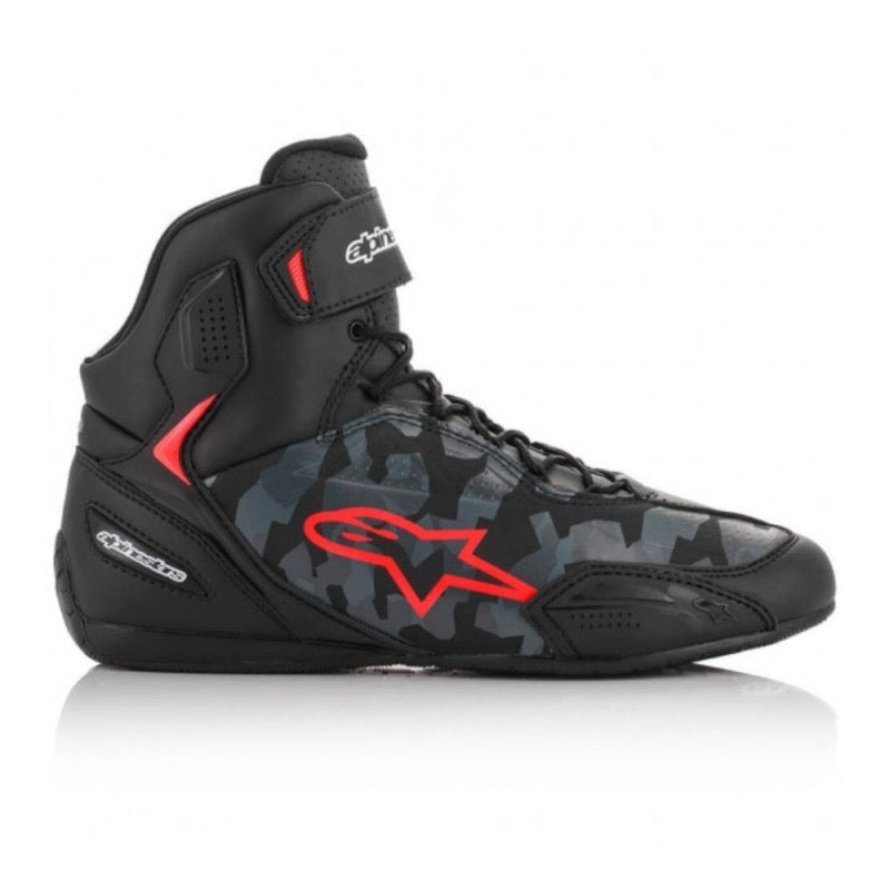 ALPINESTARS FASTER-3 NEGRO / GRIS / ROJO FLUOR