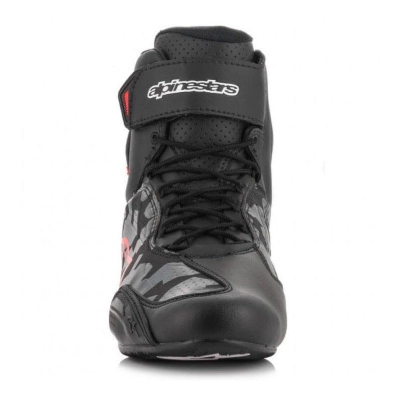 ALPINESTARS FASTER-3 NEGRO / GRIS / ROJO FLUOR