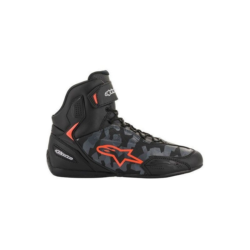 ALPINESTARS FASTER-3 NEGRO / GRIS / CAMO / ROJO FLUOR