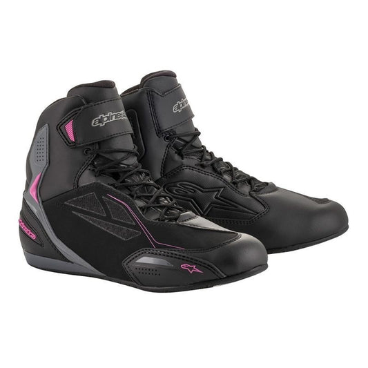 ALPINESTARS STELLA FASTER 3 DRYSTAR NEGRO / GRIS OSCURO / FUCSIA