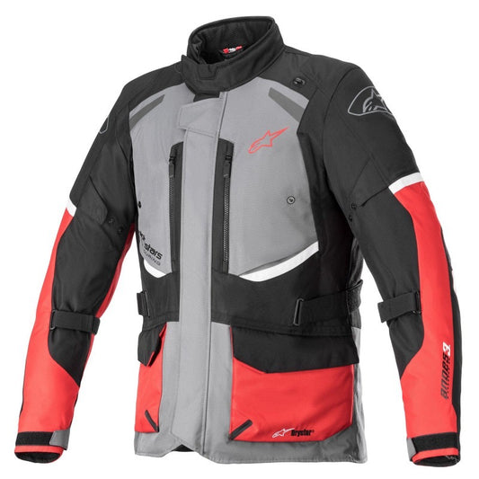 ALPINESTARS ANDES V3 DRYSTAR GRIS OSCURO / NEGRO / ROJO BRILLANTE