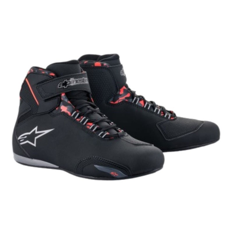 ALPINESTARS SEKTOR WATERPROOF NEGRO / GRIS OSCURO / ROJO FLUOR