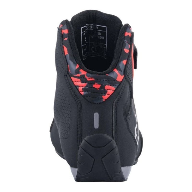 ALPINESTARS SEKTOR WATERPROOF NEGRO / GRIS OSCURO / ROJO FLUOR