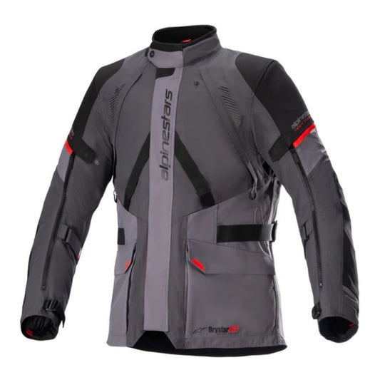 ALPINESTARS MONTEIRA DRYSTAR XF GRIS OSCURO / GRIS TAR / ROJO BRILLANTE