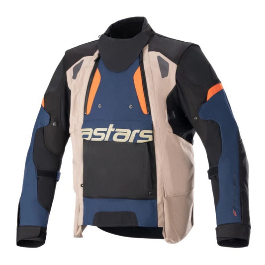 ALPINESTARS HALO DRYSTAR OSCURO AZUL / OSCURO CAQUI / FLAME ORA