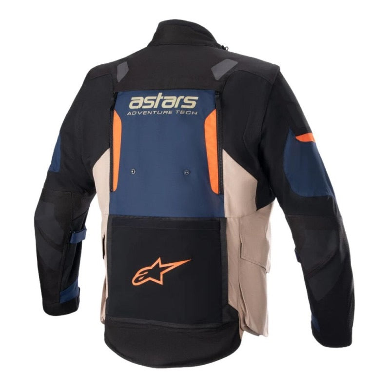 ALPINESTARS HALO DRYSTAR OSCURO AZUL / OSCURO CAQUI / FLAME ORA