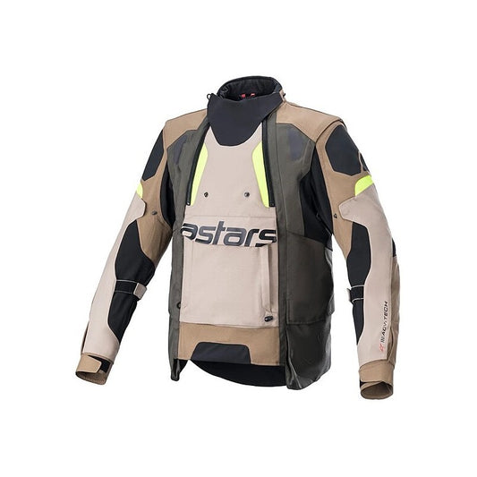 ALPINESTARS HALO DRYSTAR CAQUI OSCURO / ARENA / AMARILLO FLÚOR