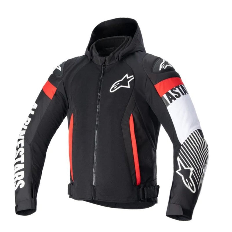 ALPINESTARS ZACA AIR NEGRO / BLANCO / ROJO FLUOR